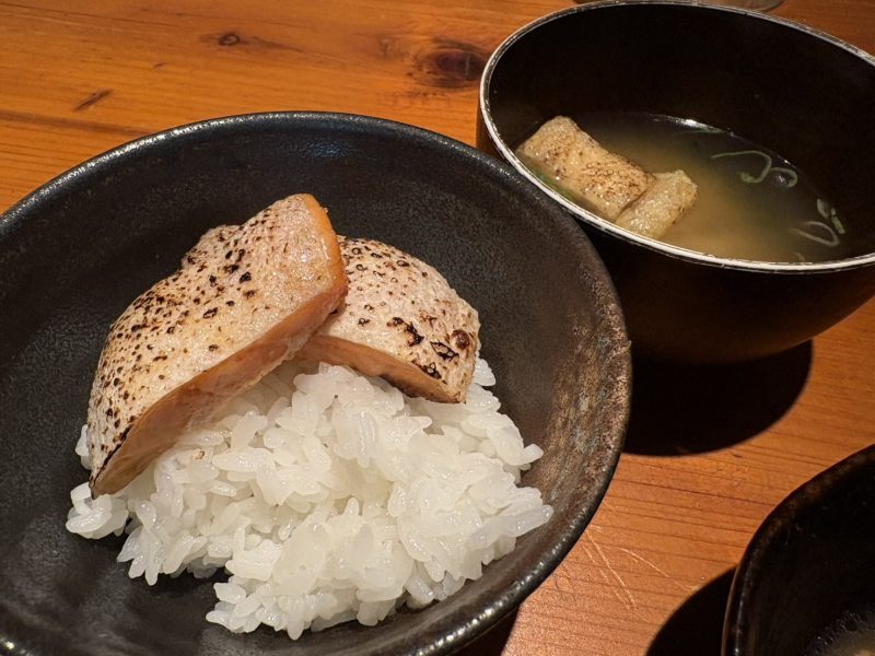 焼ハラスの釜飯