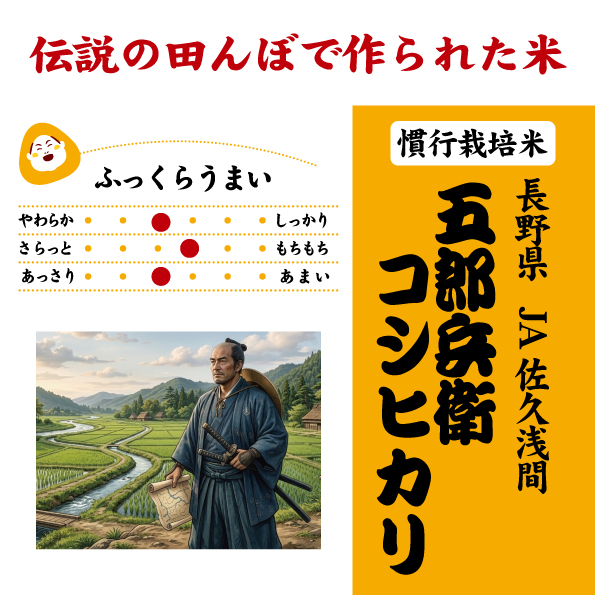 7年産 長野県産 五郎兵衛コシヒカリ