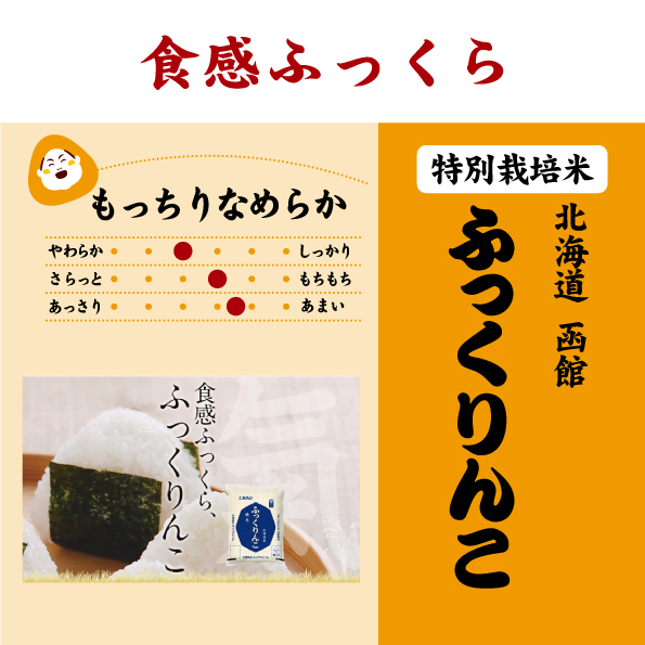 7年産 北海道 函館 ふっくりんこ 特別栽培米