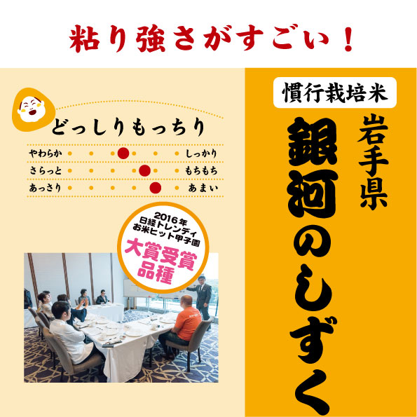 7年産 岩手県 銀河のしずく
