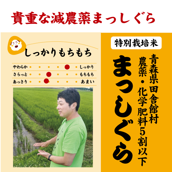7年産 【青森県田舎館村 特別栽培米 まっしぐら】