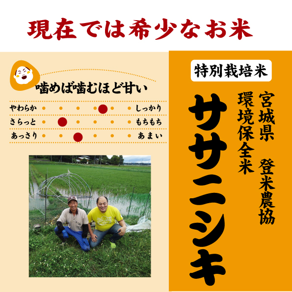 7年産 宮城県 ササニシキ 特別栽培米