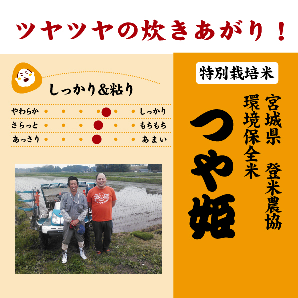 7年産 宮城県 つや姫 特別栽培米