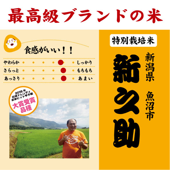 7年産 新潟県魚沼 新之助 特別栽培米